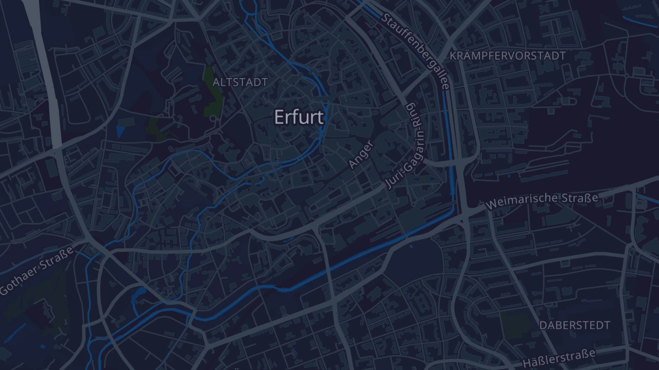 Karte von Erfurt - Altstadt