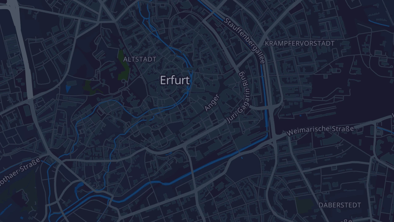 Karte von Erfurt