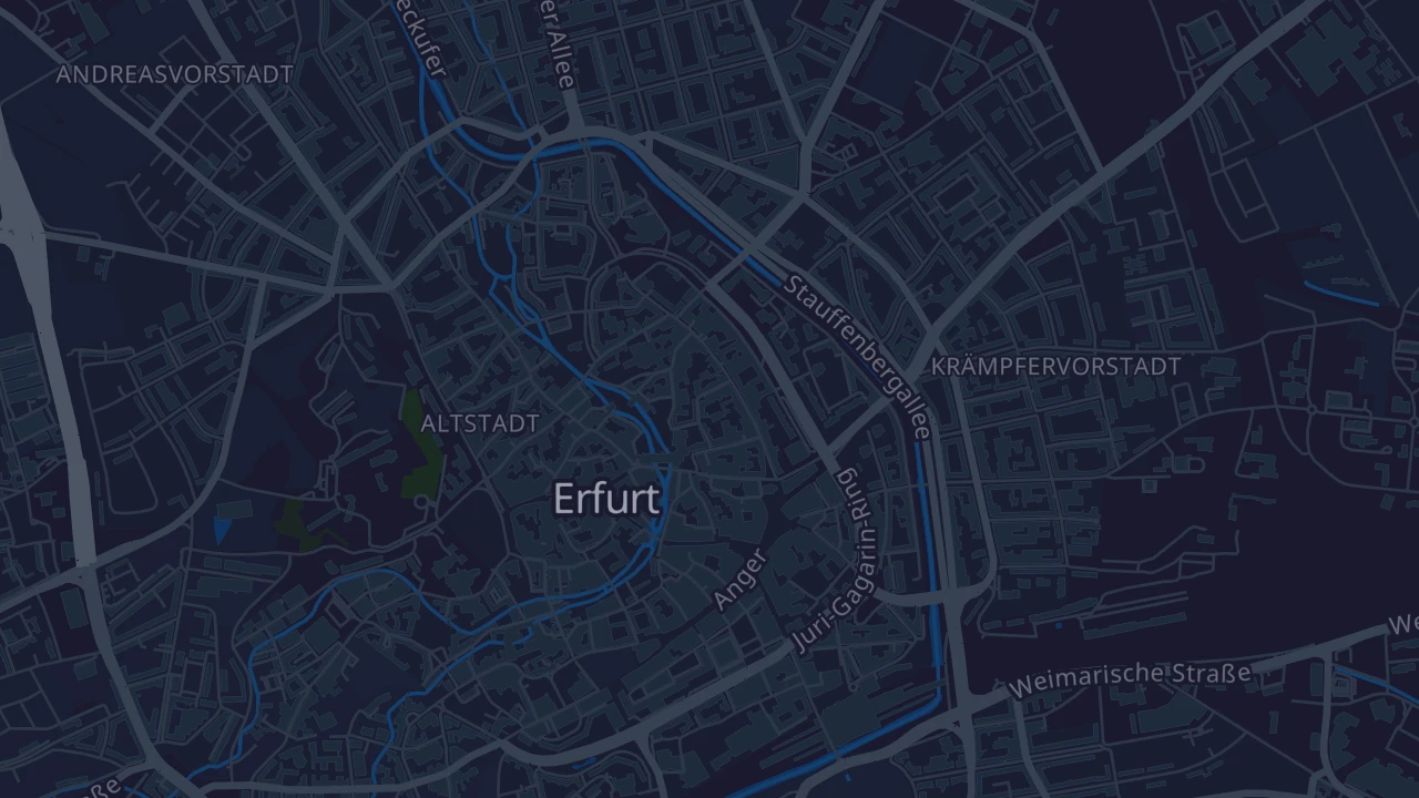 Karte von Erfurt - Altstadt