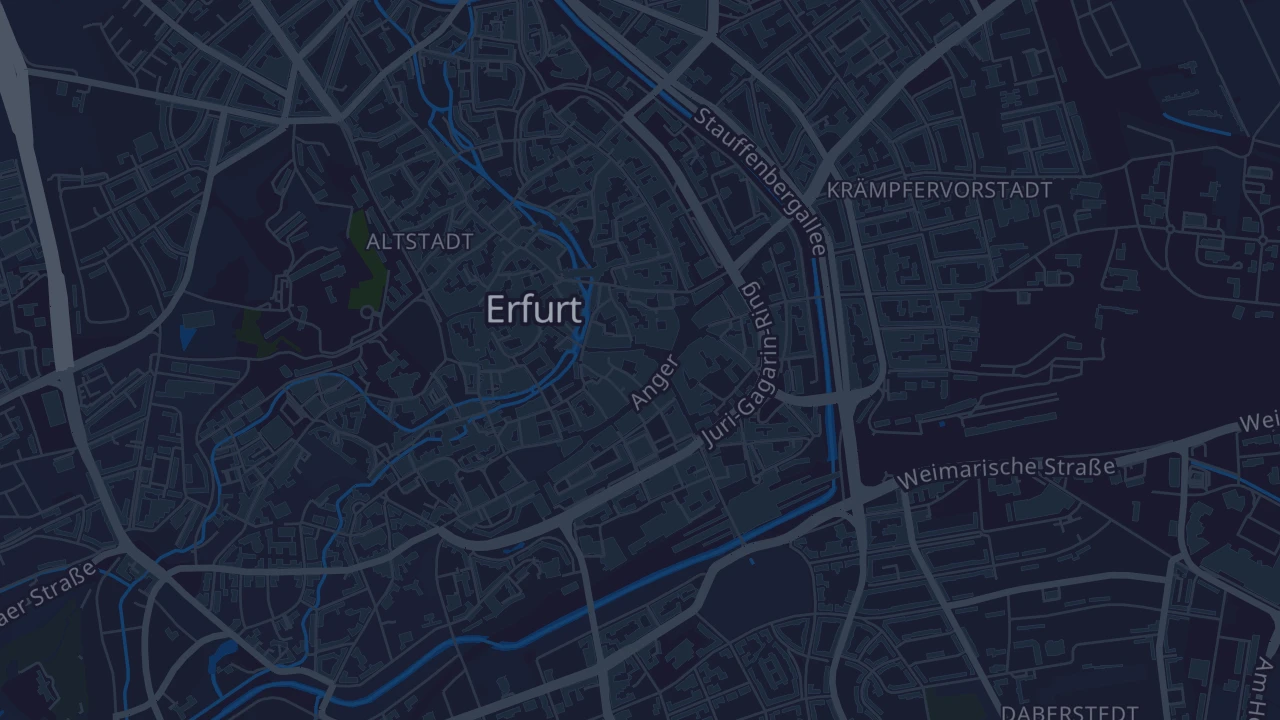 Karte von Erfurt