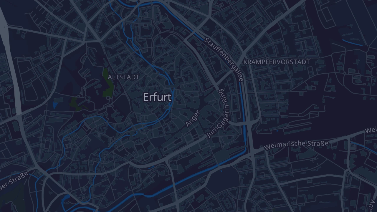 Karte von Erfurt - Altstadt