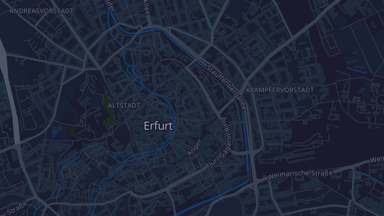 Karte von Erfurt - Altstadt