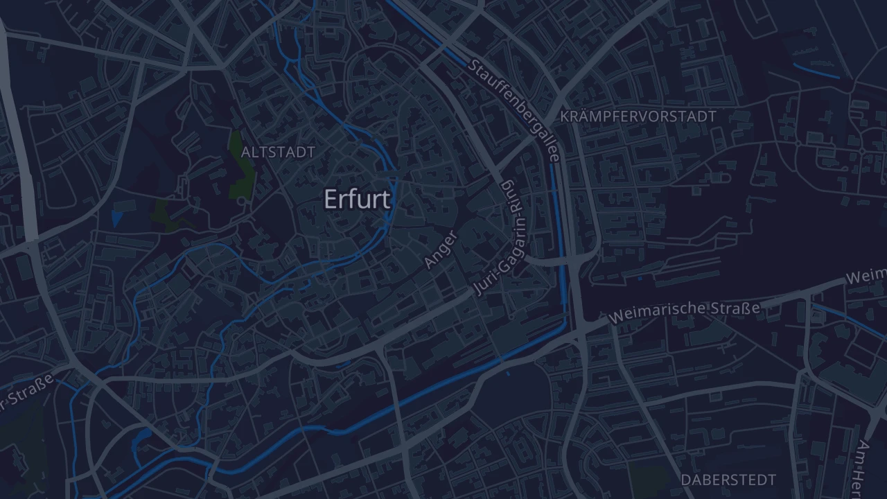 Karte von Erfurt