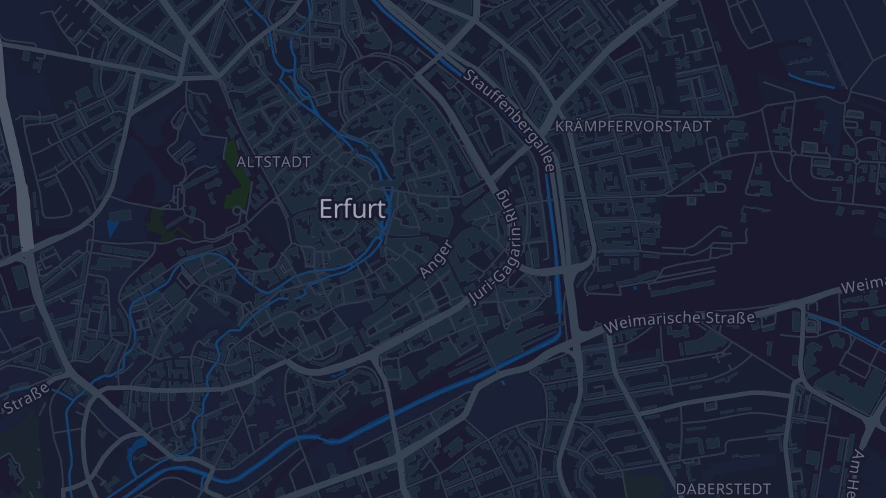 Karte von Erfurt - Altstadt