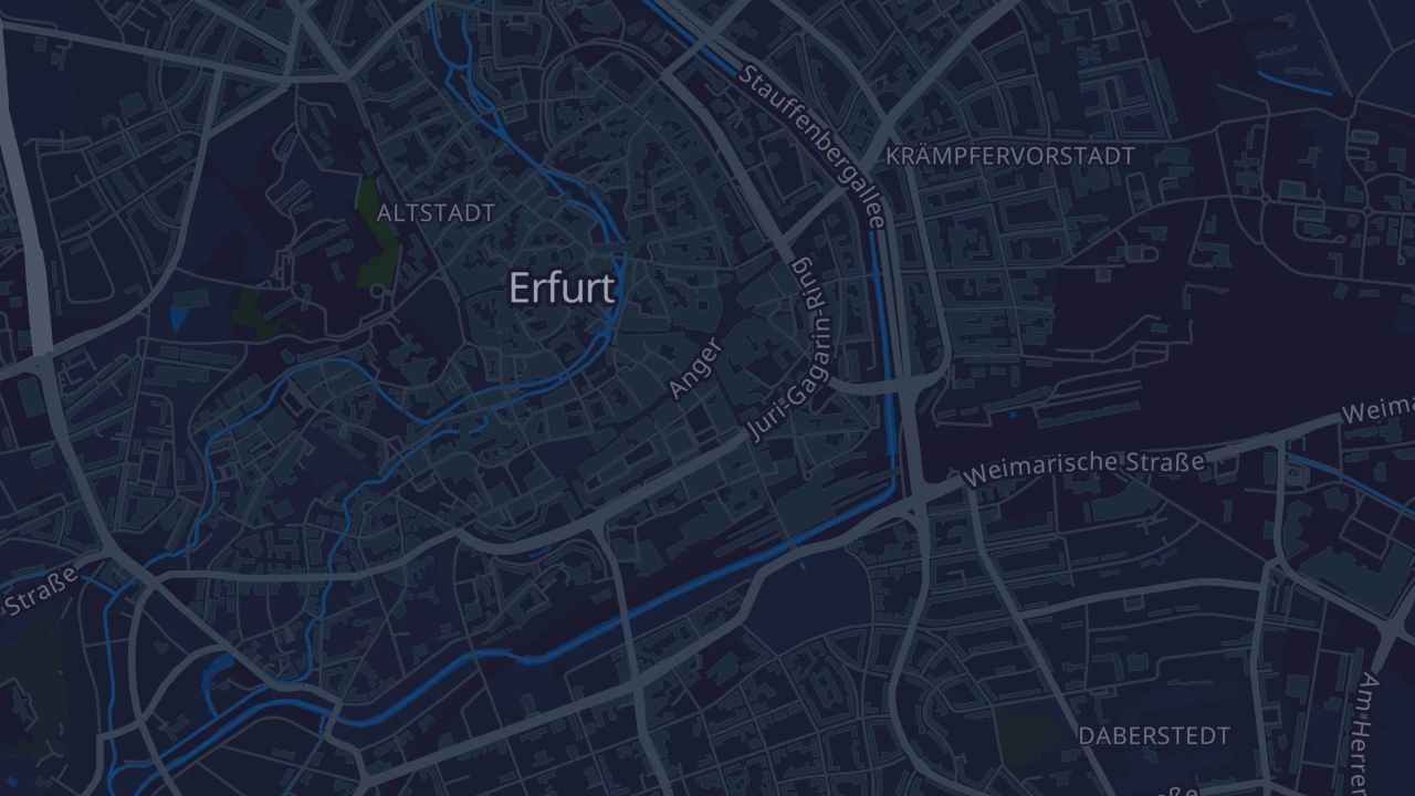 Karte von Erfurt