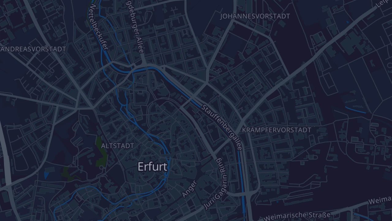 Karte von Erfurt - Altstadt