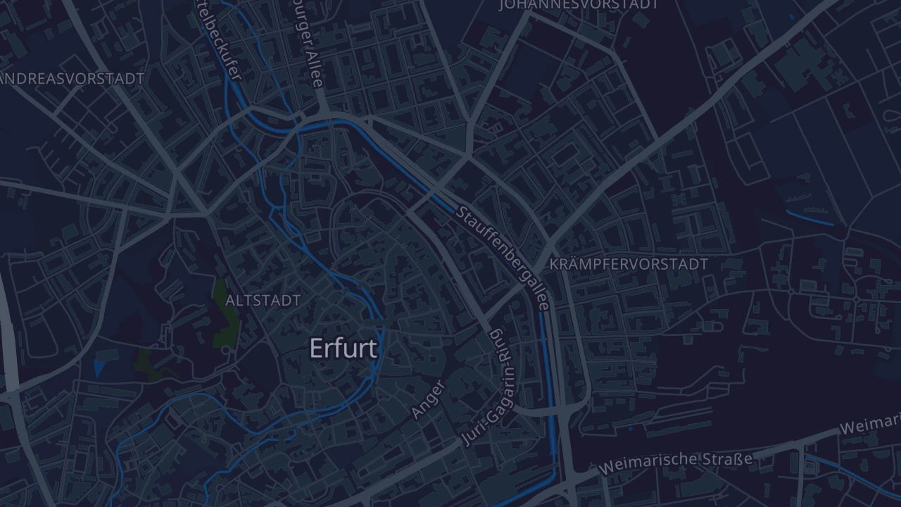 Karte von Erfurt