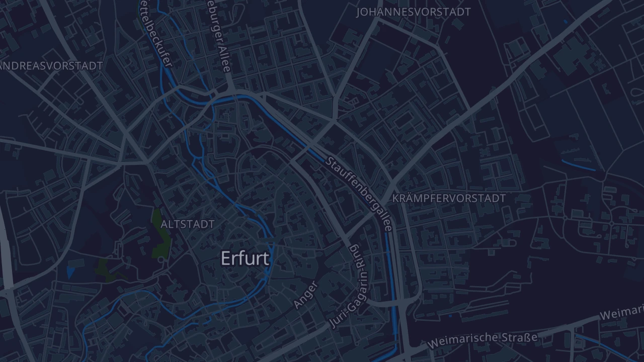 Karte von Erfurt - Altstadt