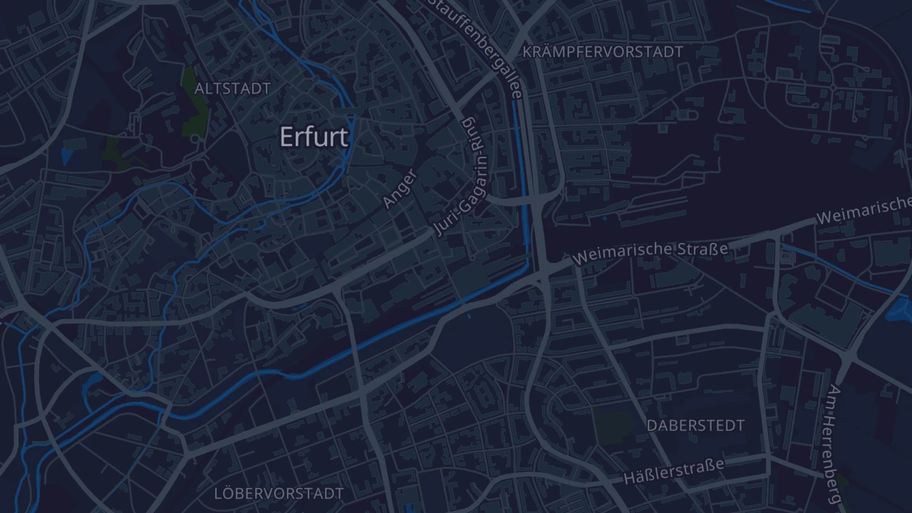 Karte von Erfurt - Altstadt