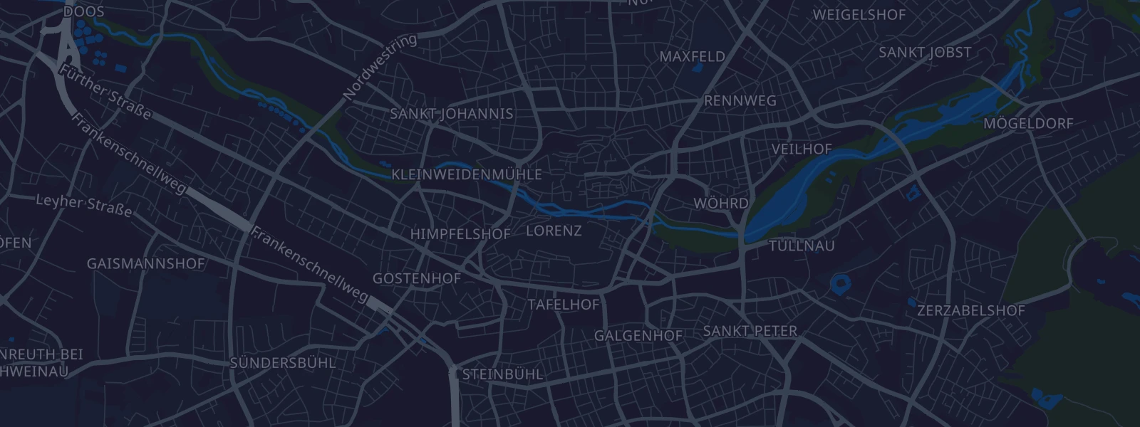 Karte von Nürnberg