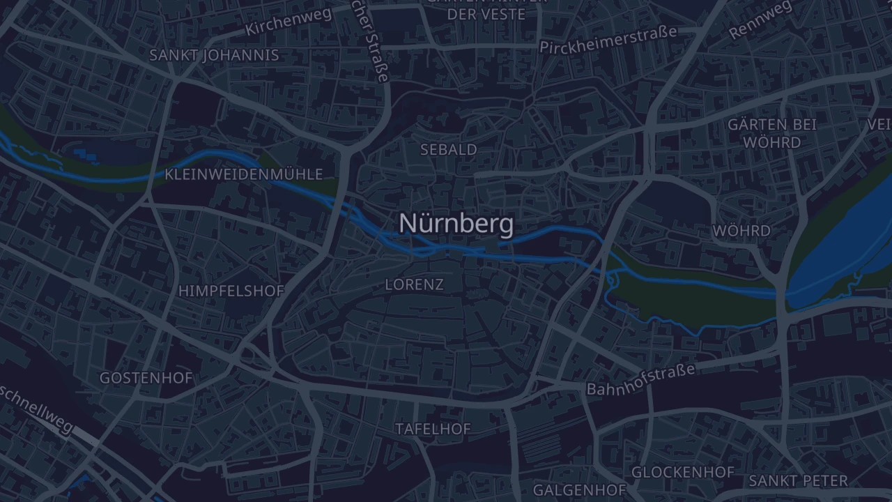 Karte von Nürnberg