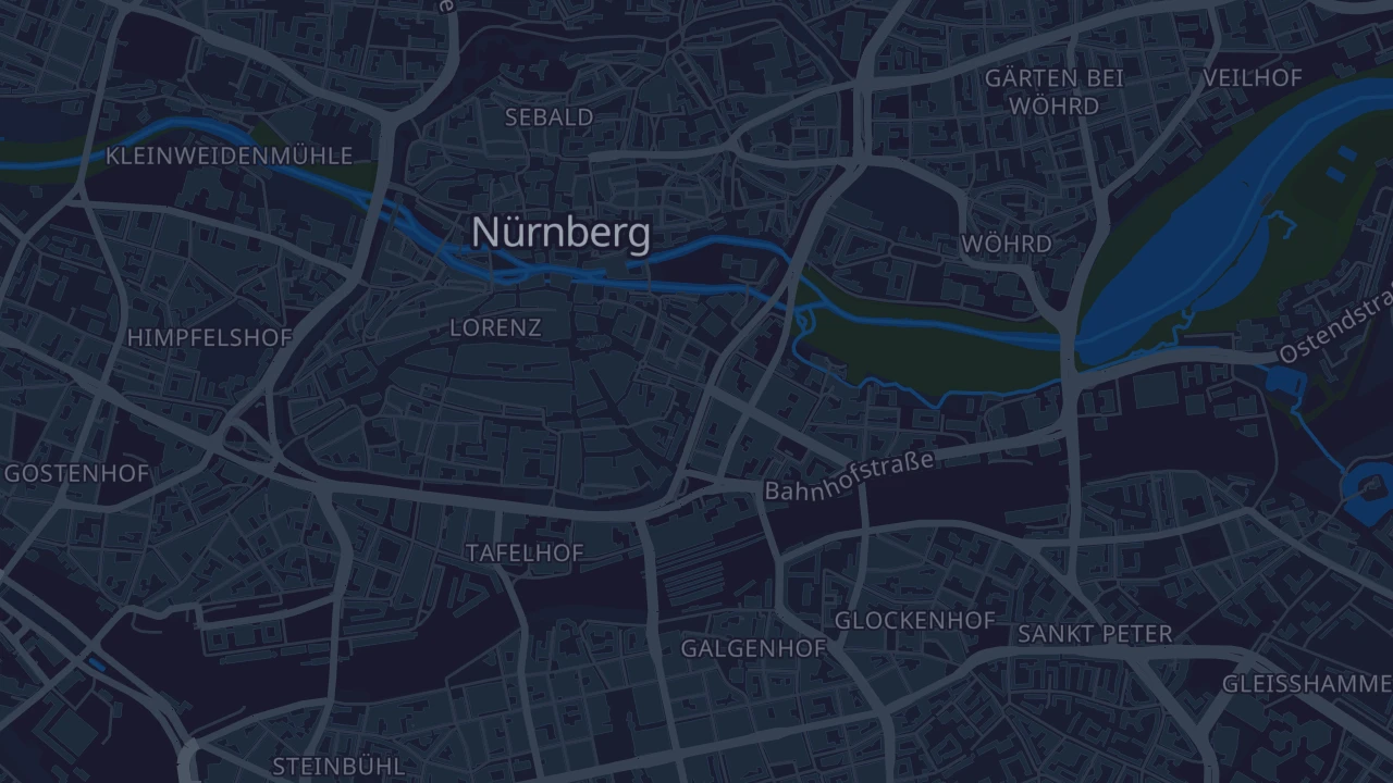Karte von Nürnberg