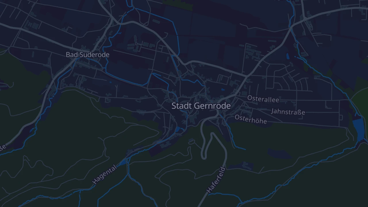 Karte von Quedlinburg OT Gernrode