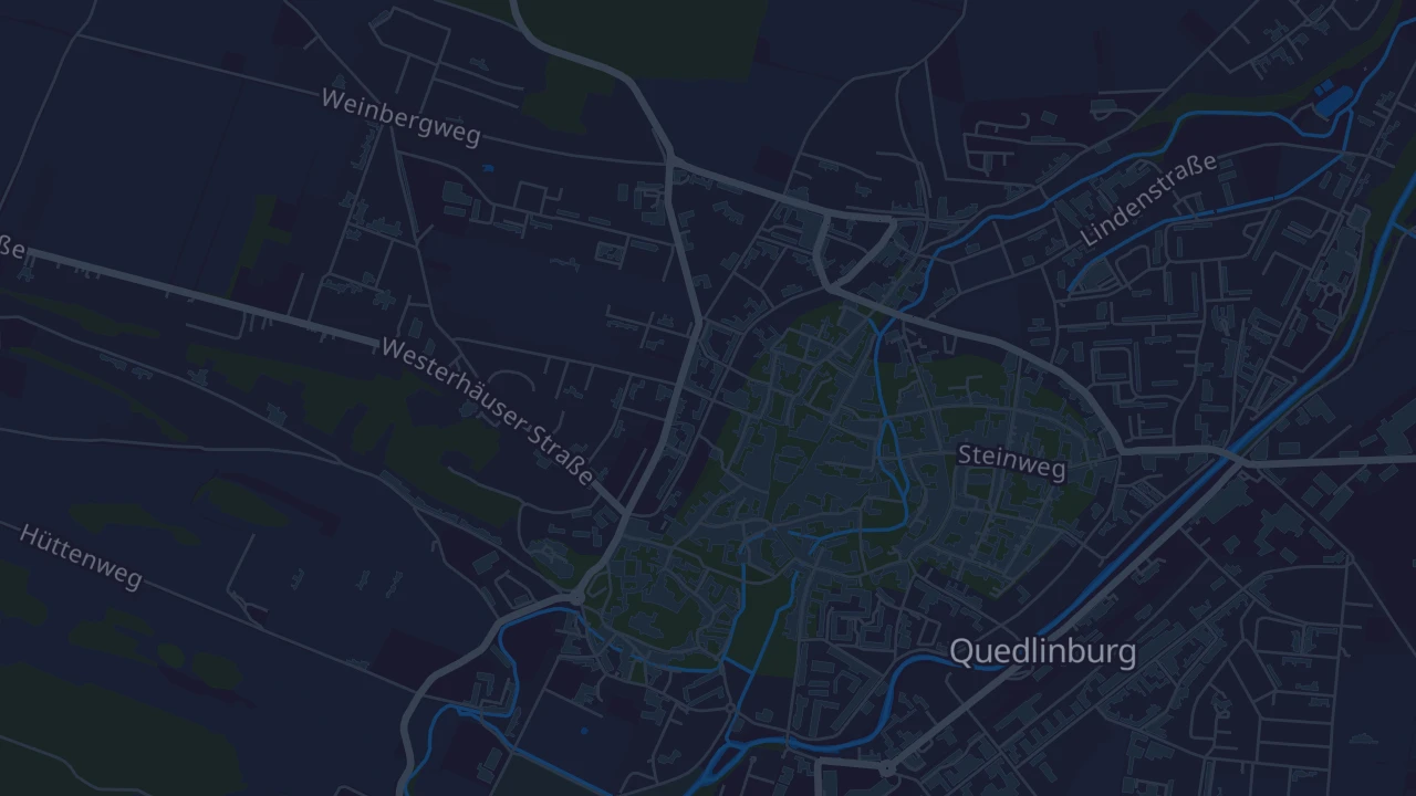 Karte von Quedlinburg