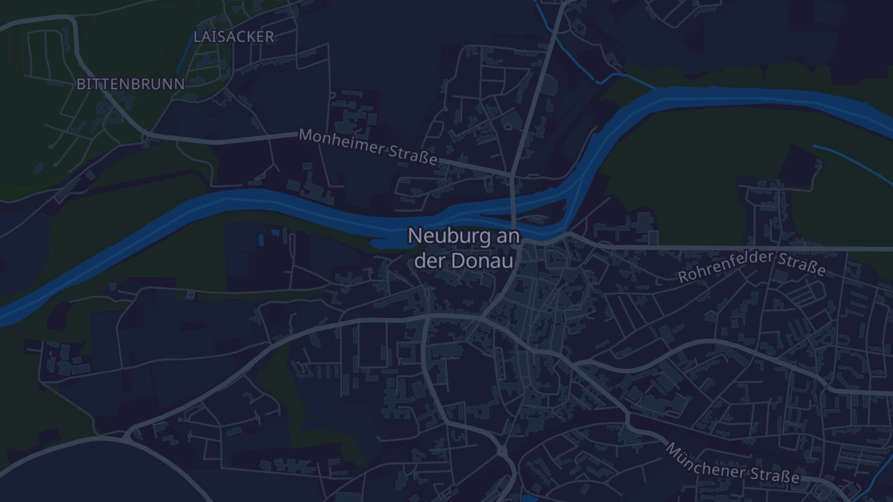 Karte von Neuburg an der Donau