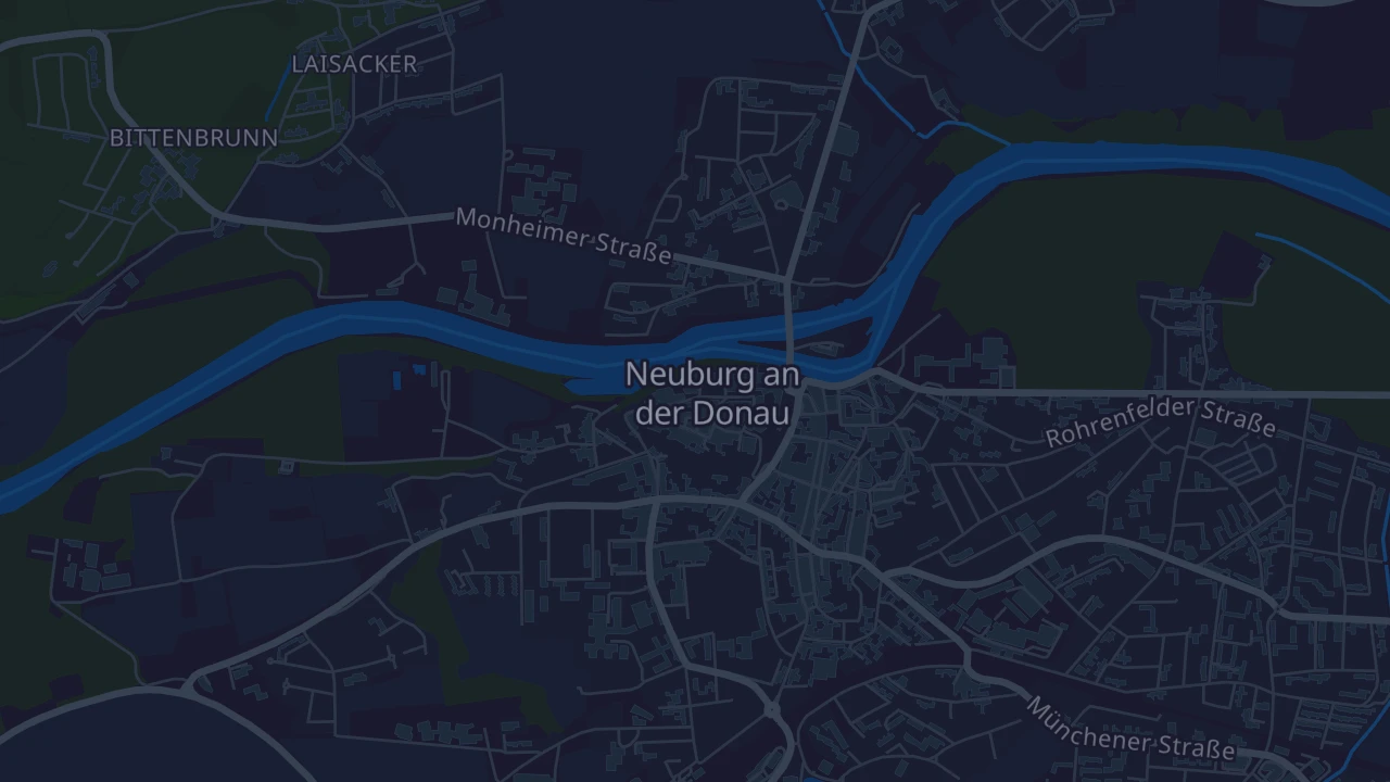 Karte von Neuburg an der Donau