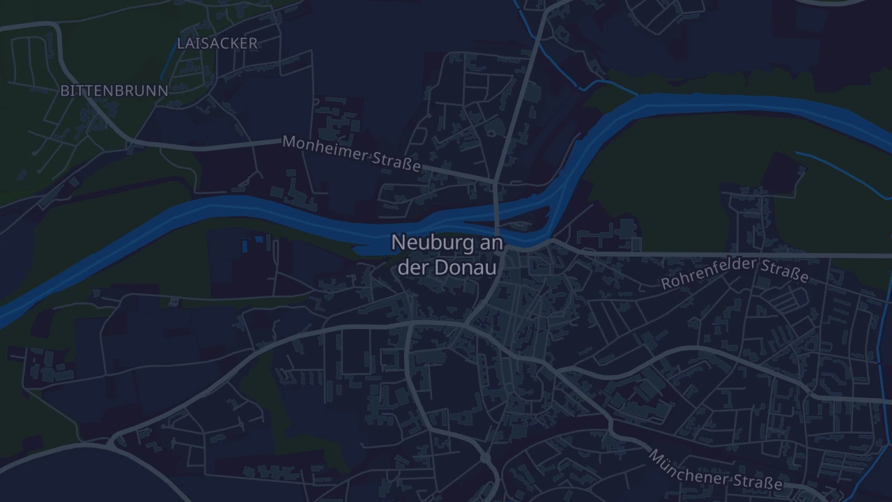 Karte von Neuburg an der Donau