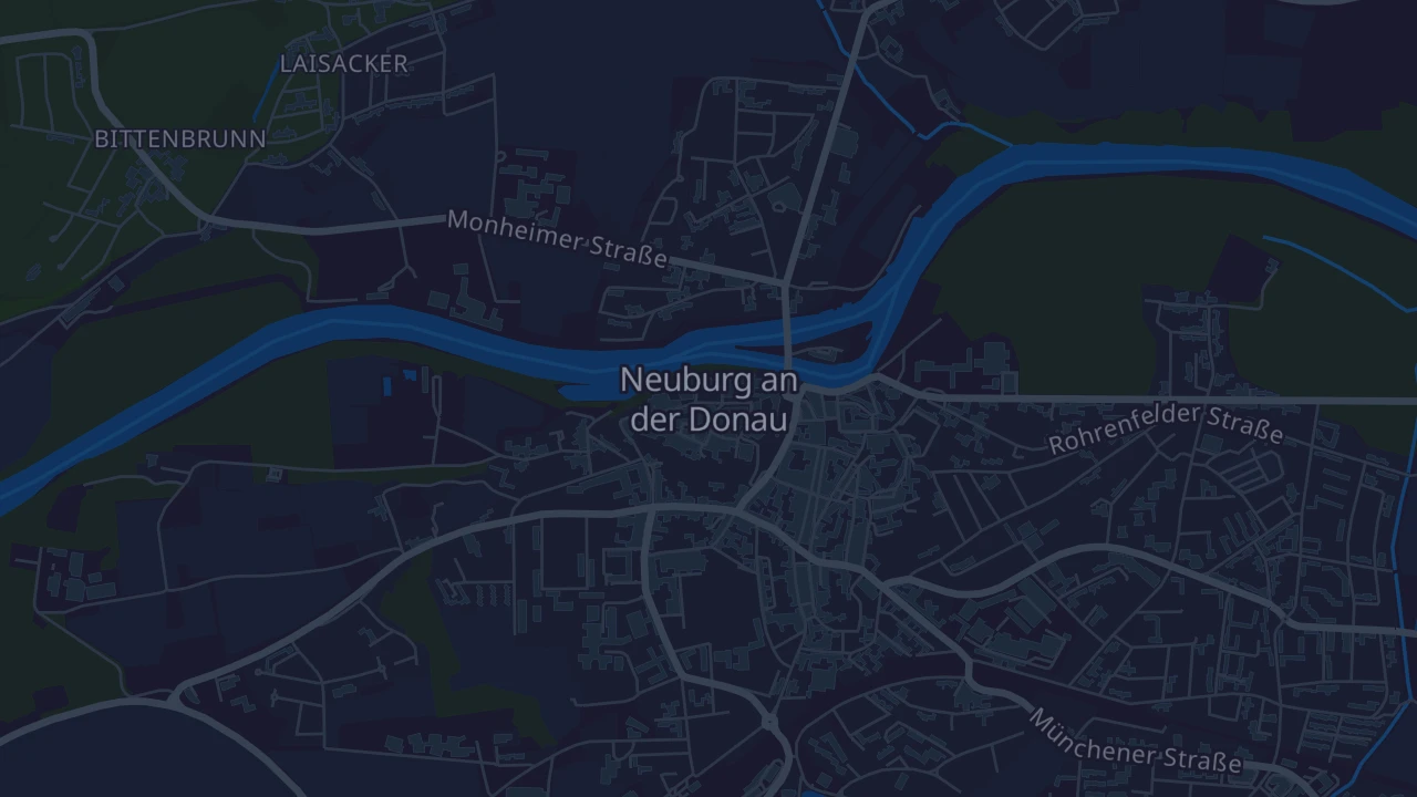 Karte von Neuburg an der Donau