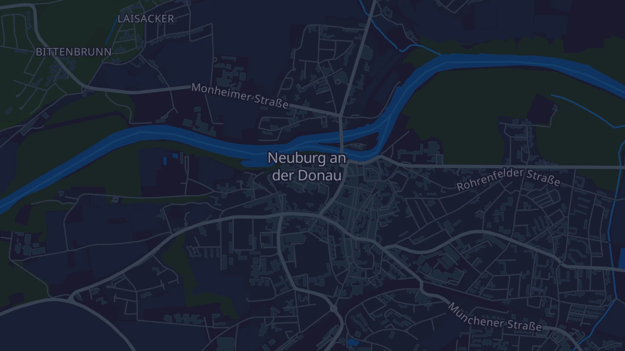 Karte von Neuburg an der Donau