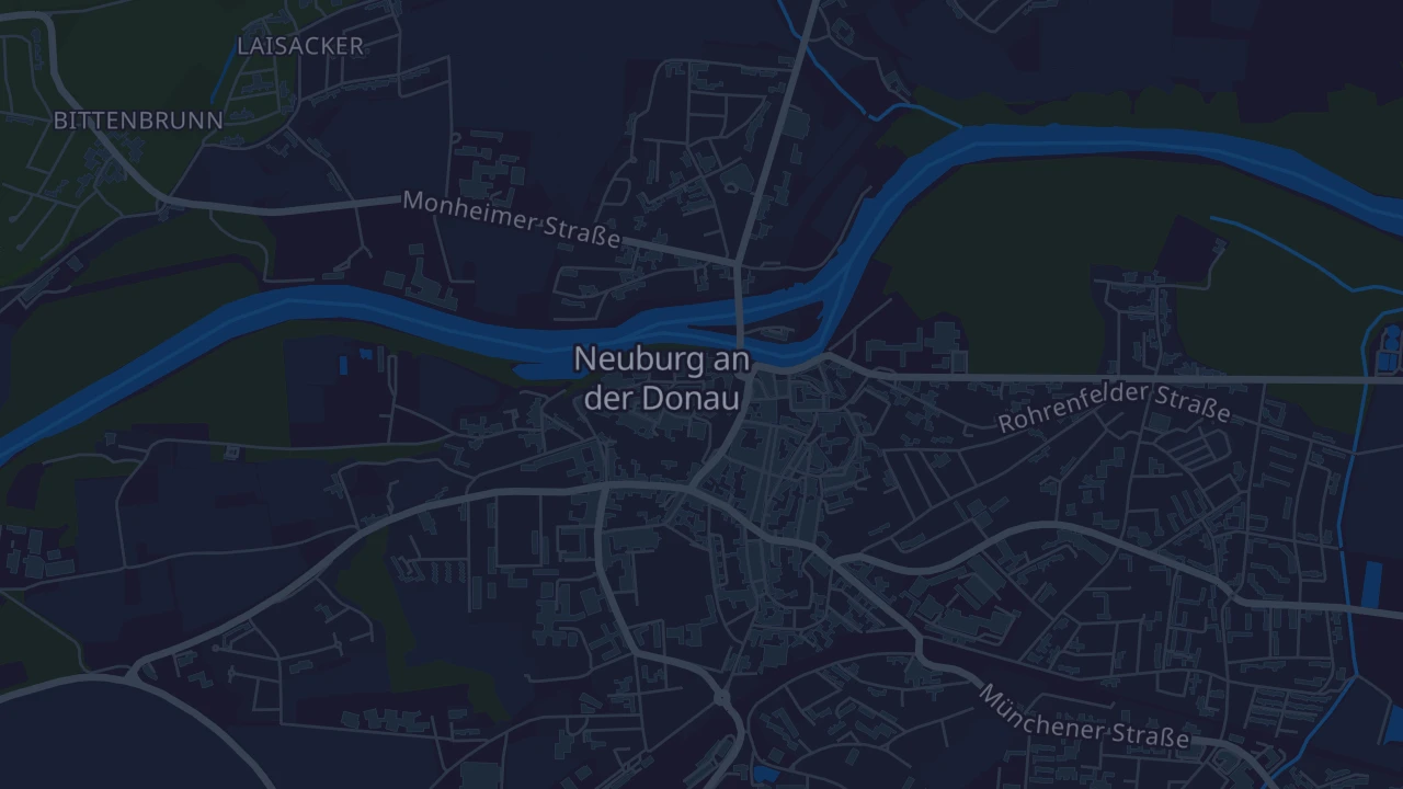 Karte von Neuburg an der Donau