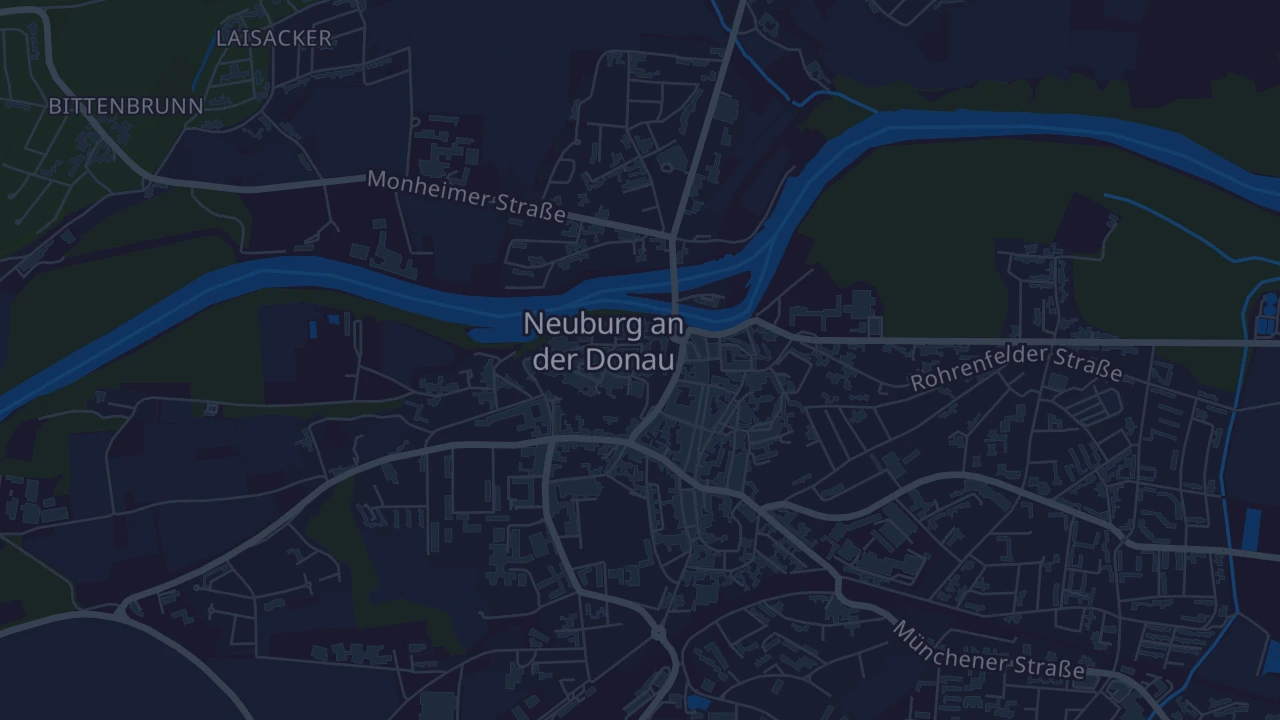 Karte von Neuburg an der Donau