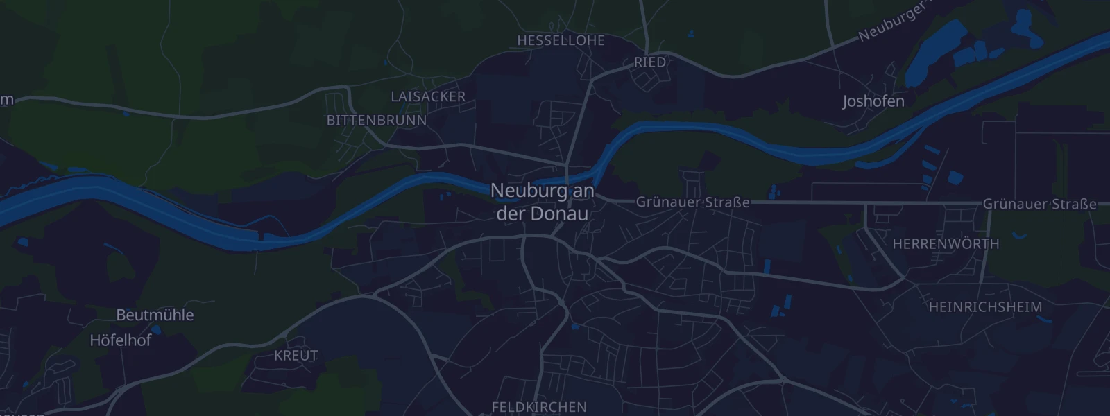 Karte von Neuburg an der Donau