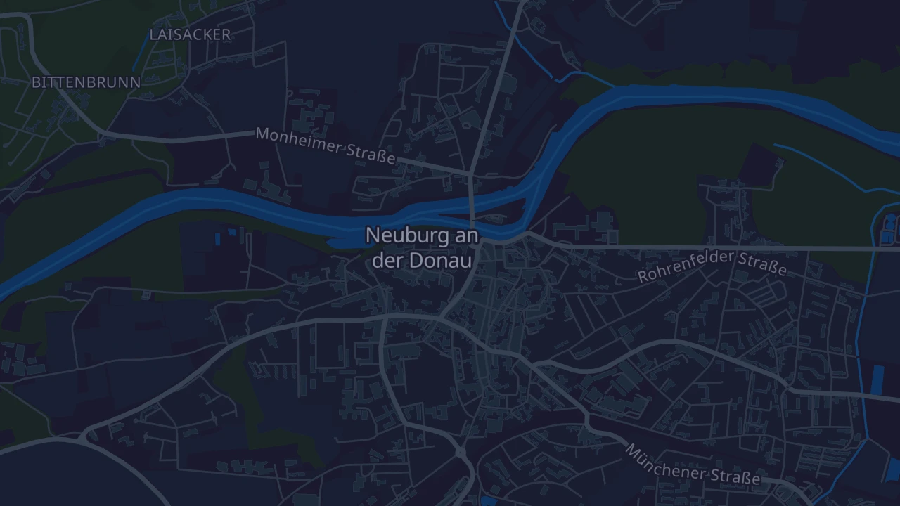 Karte von Neuburg an der Donau