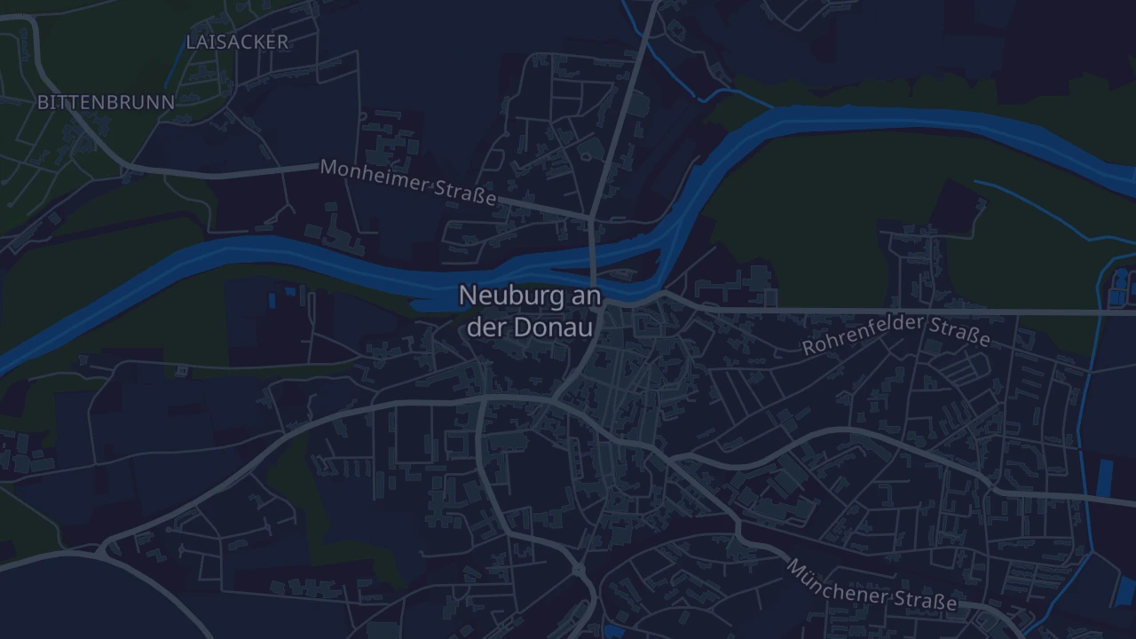 Karte von Neuburg an der Donau