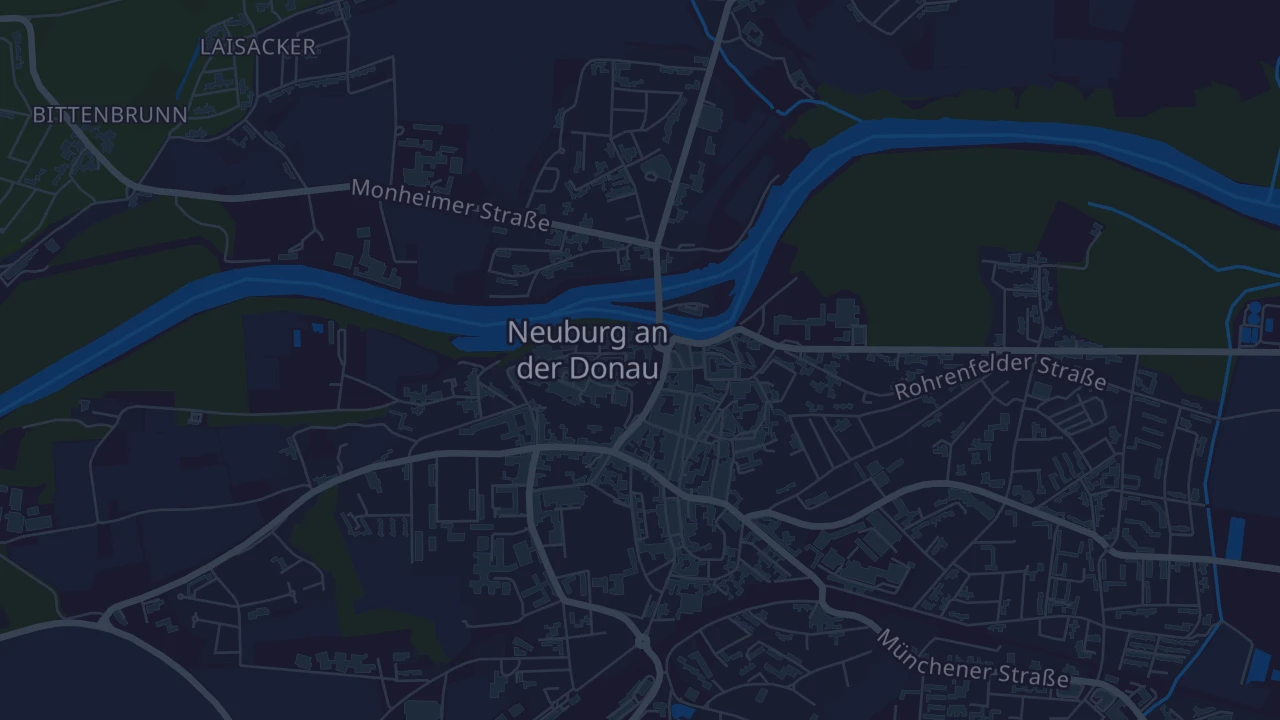 Karte von Neuburg an der Donau