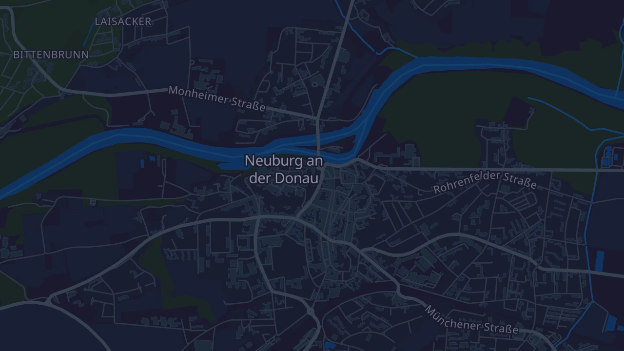 Karte von Neuburg an der Donau