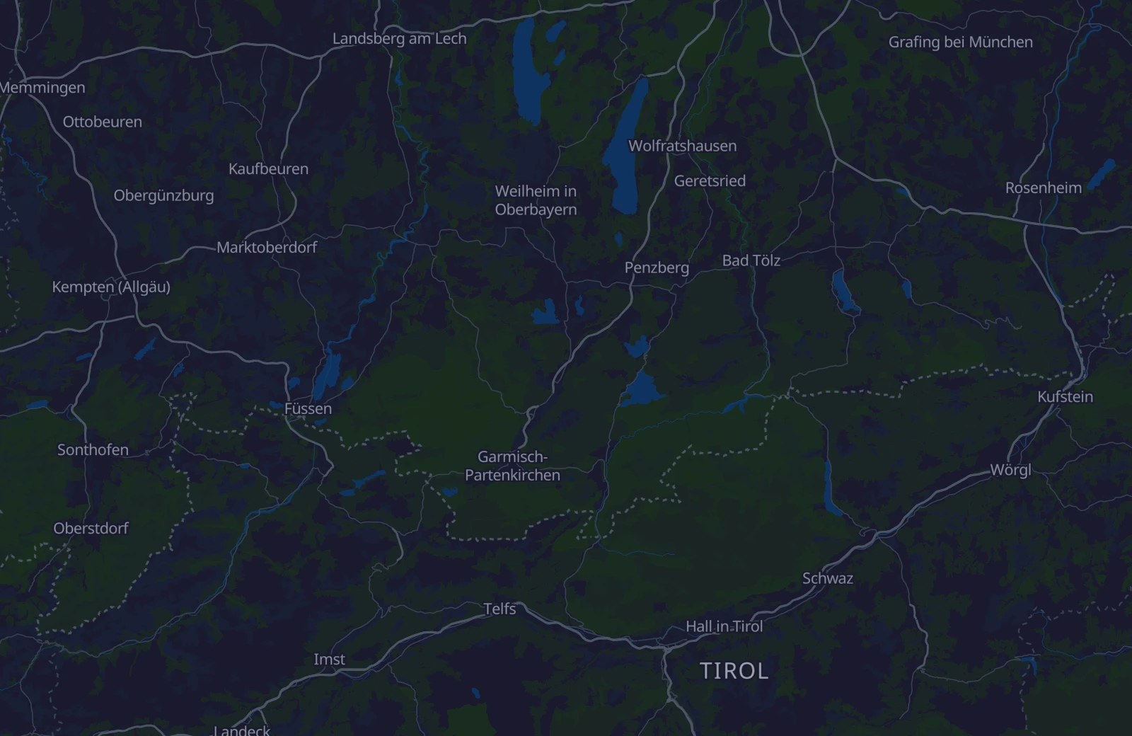 Karte: Umkreis von 35 km