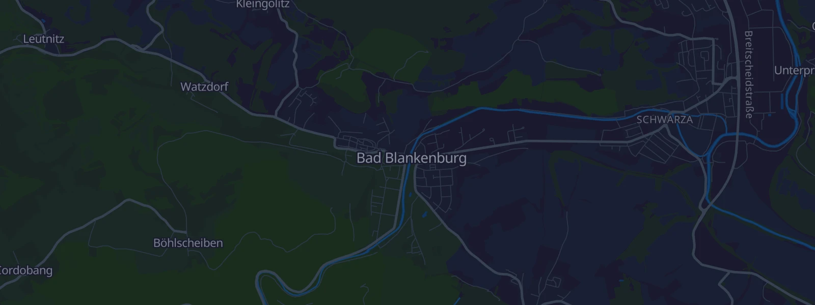 Karte von Bad Blankenburg