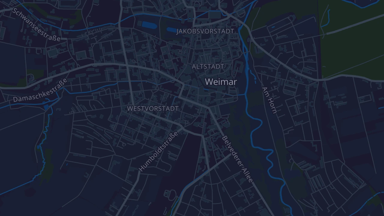 Karte von Weimar