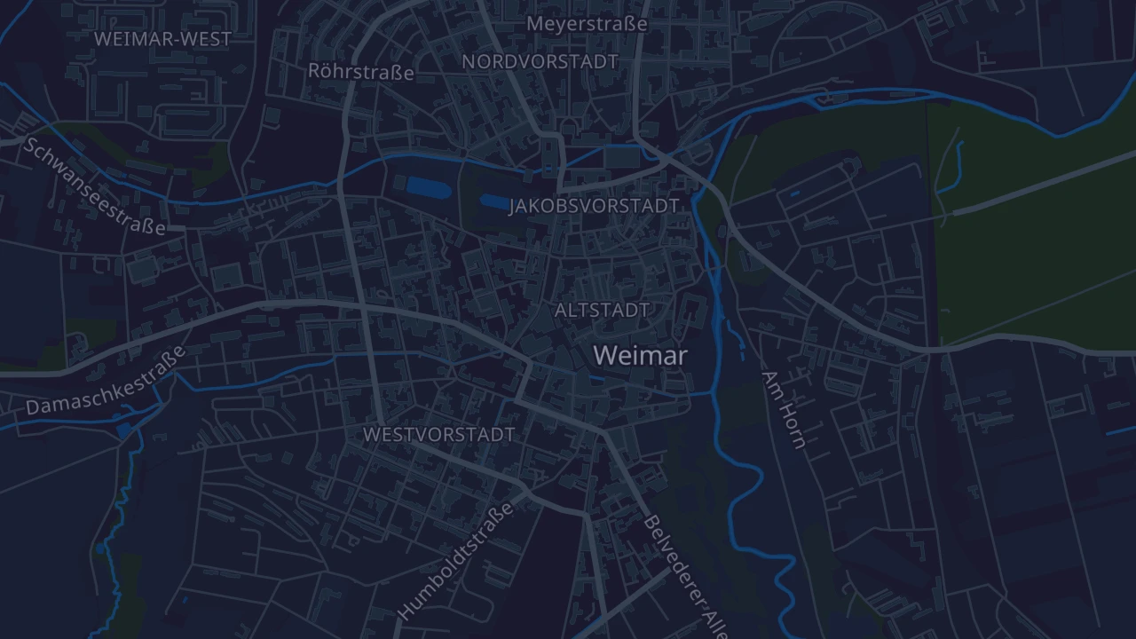 Karte von Weimar