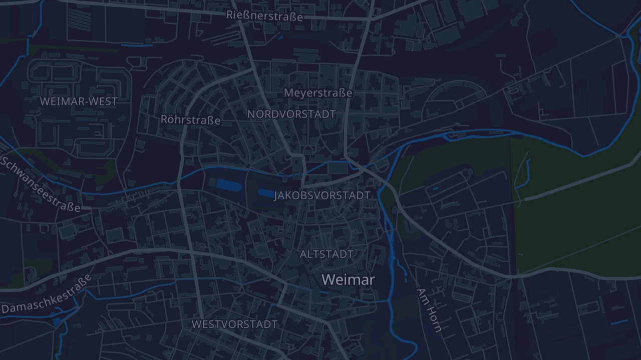 Karte von Weimar