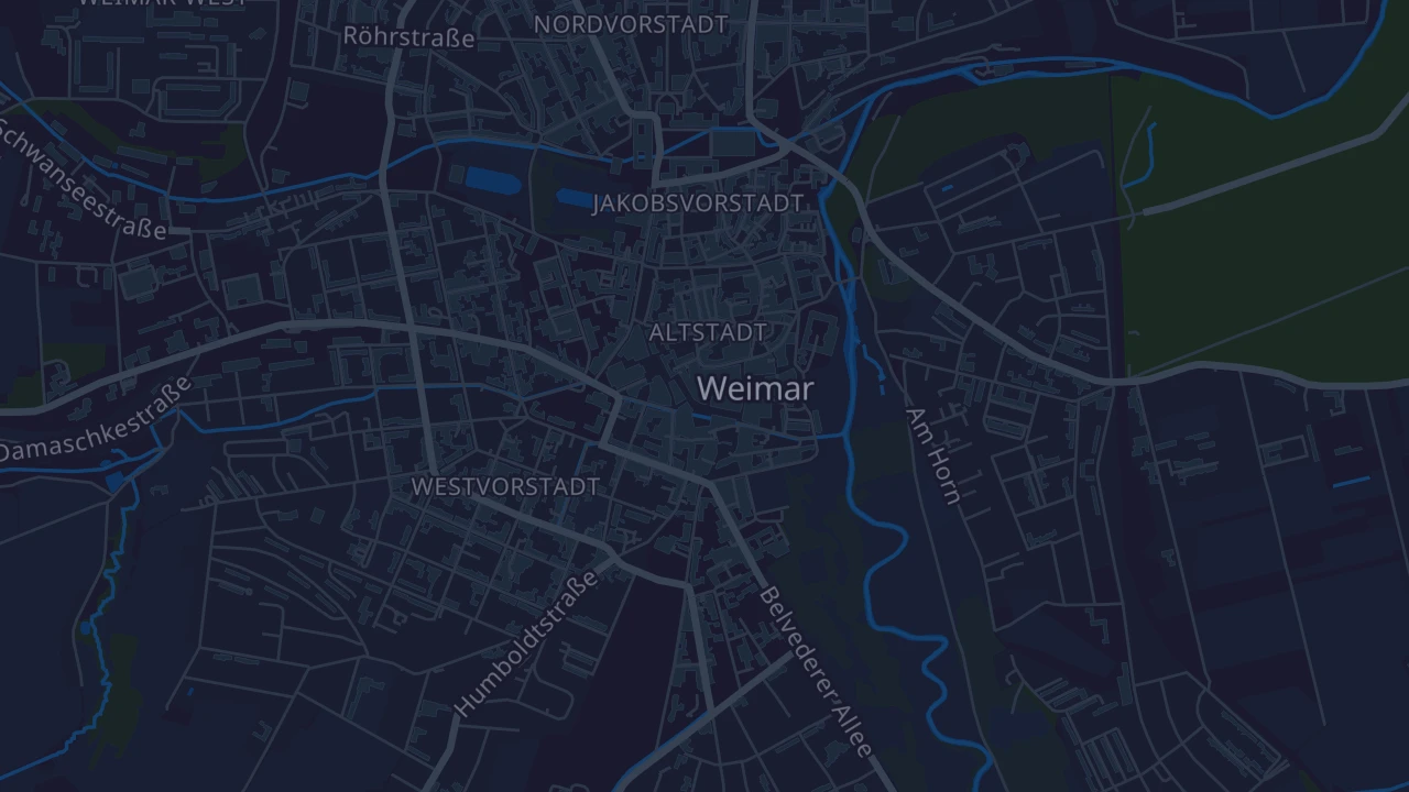 Karte von Weimar