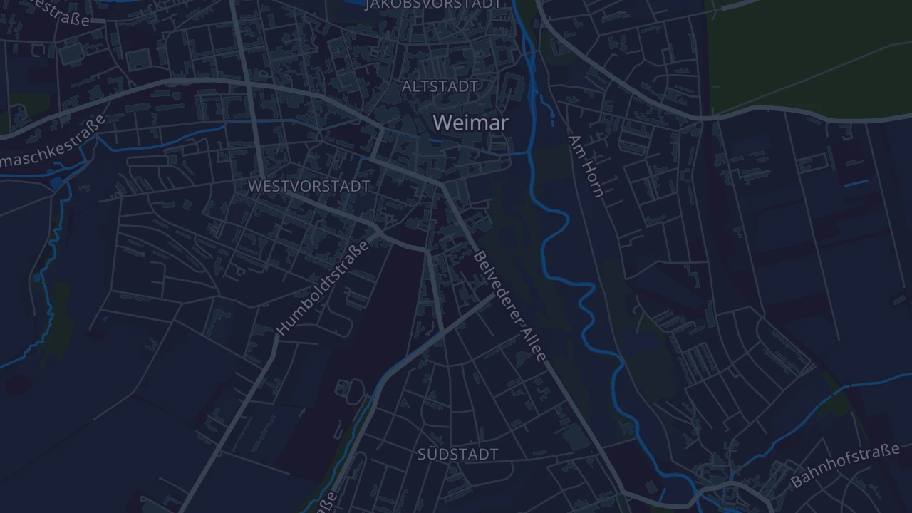 Karte von Weimar