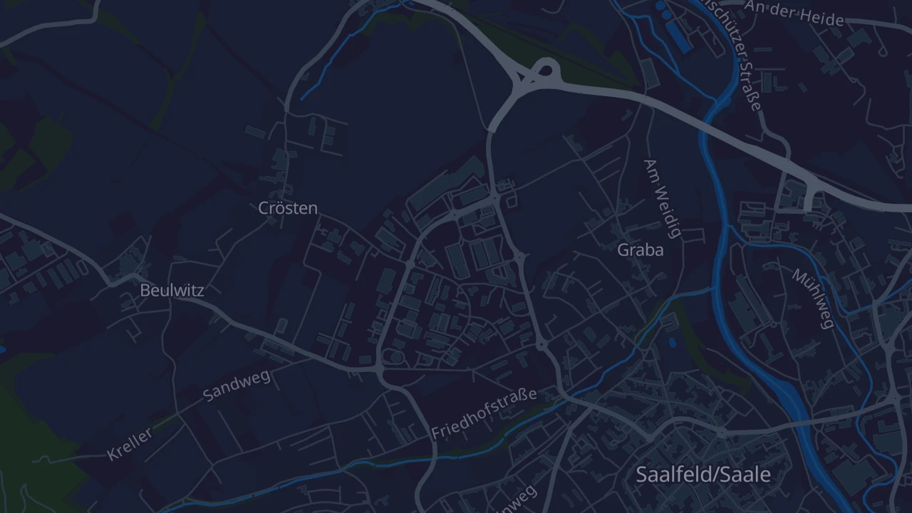 Karte von Saalfeld/Saale