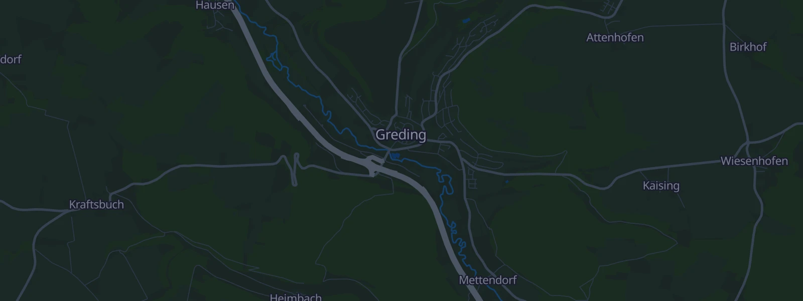 Karte von Greding