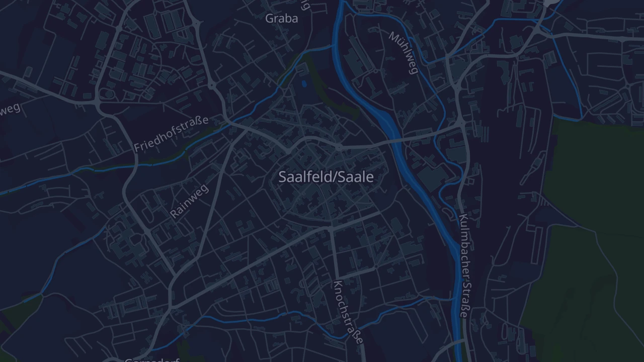 Karte von Saalfeld/Saale