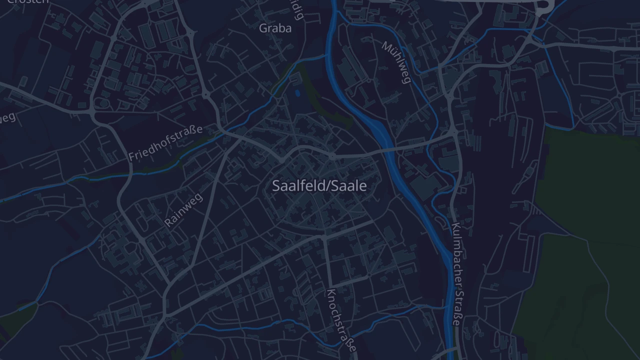 Karte von Saalfeld/Saale