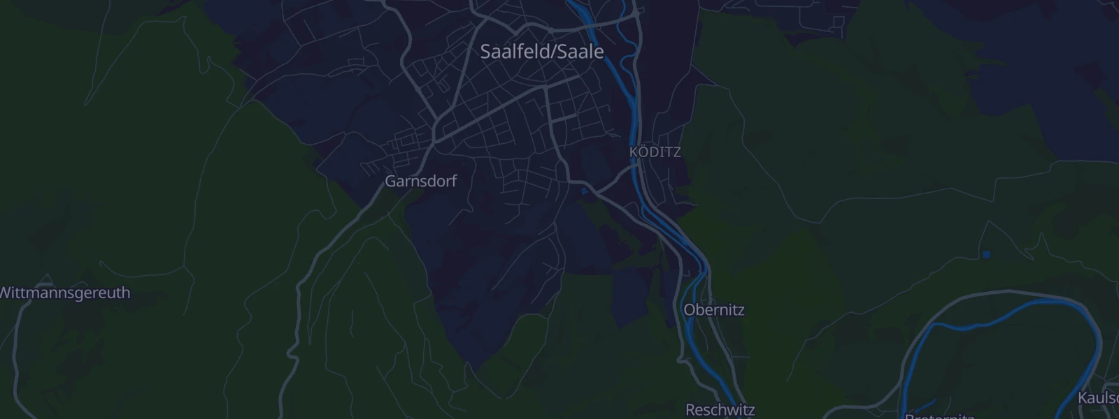Karte von Saalfeld/Saale