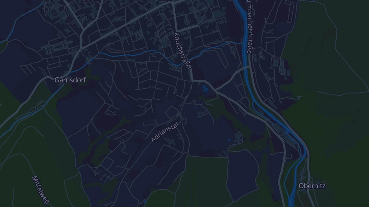 Karte von Saalfeld/Saale