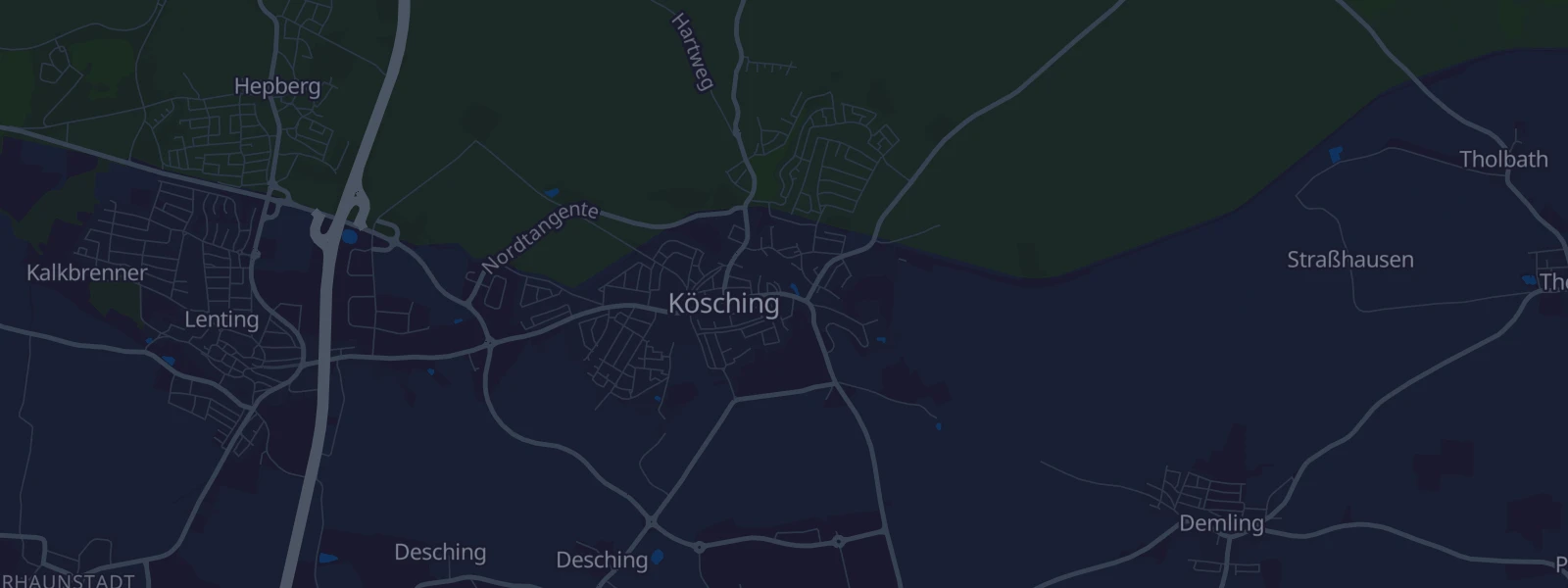Karte von Kösching
