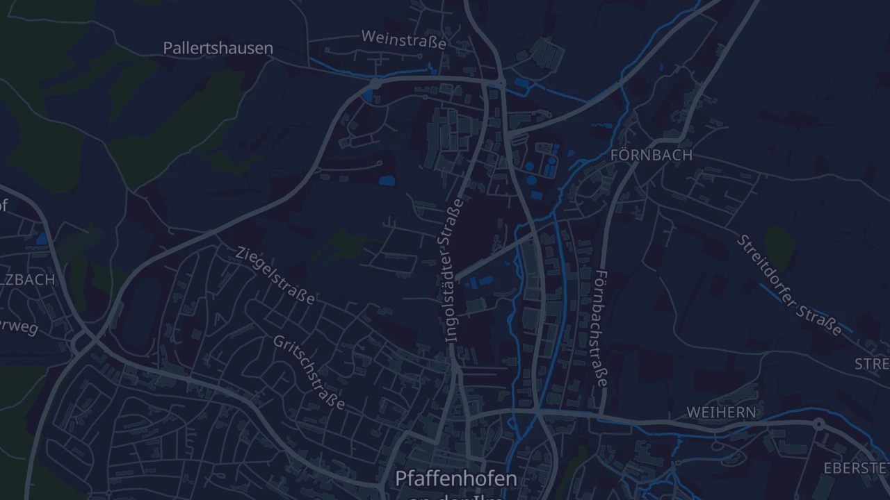 Karte von Pfaffenhofen an der Ilm