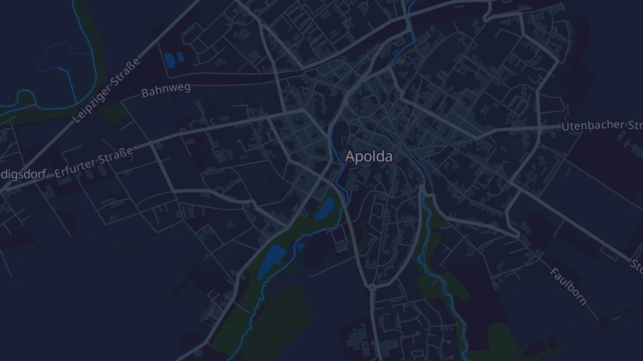 Karte von Apolda