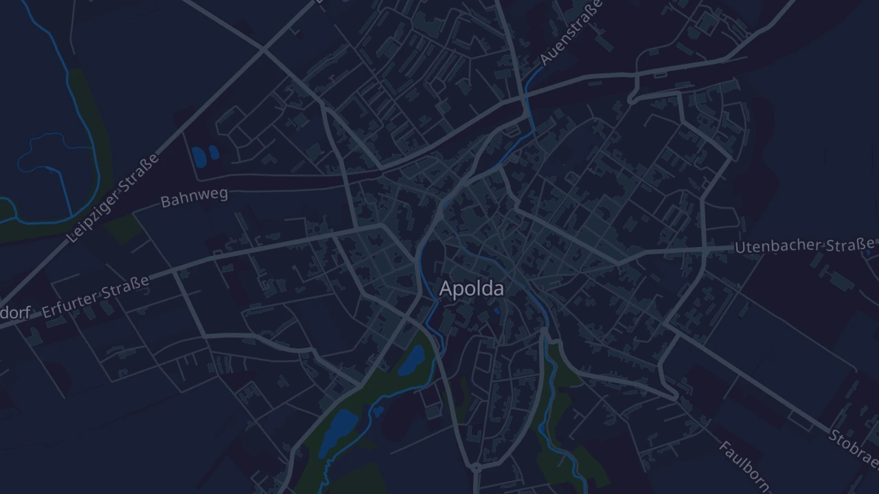 Karte von Apolda
