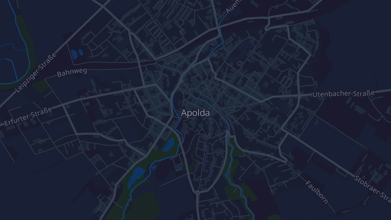 Karte von Apolda