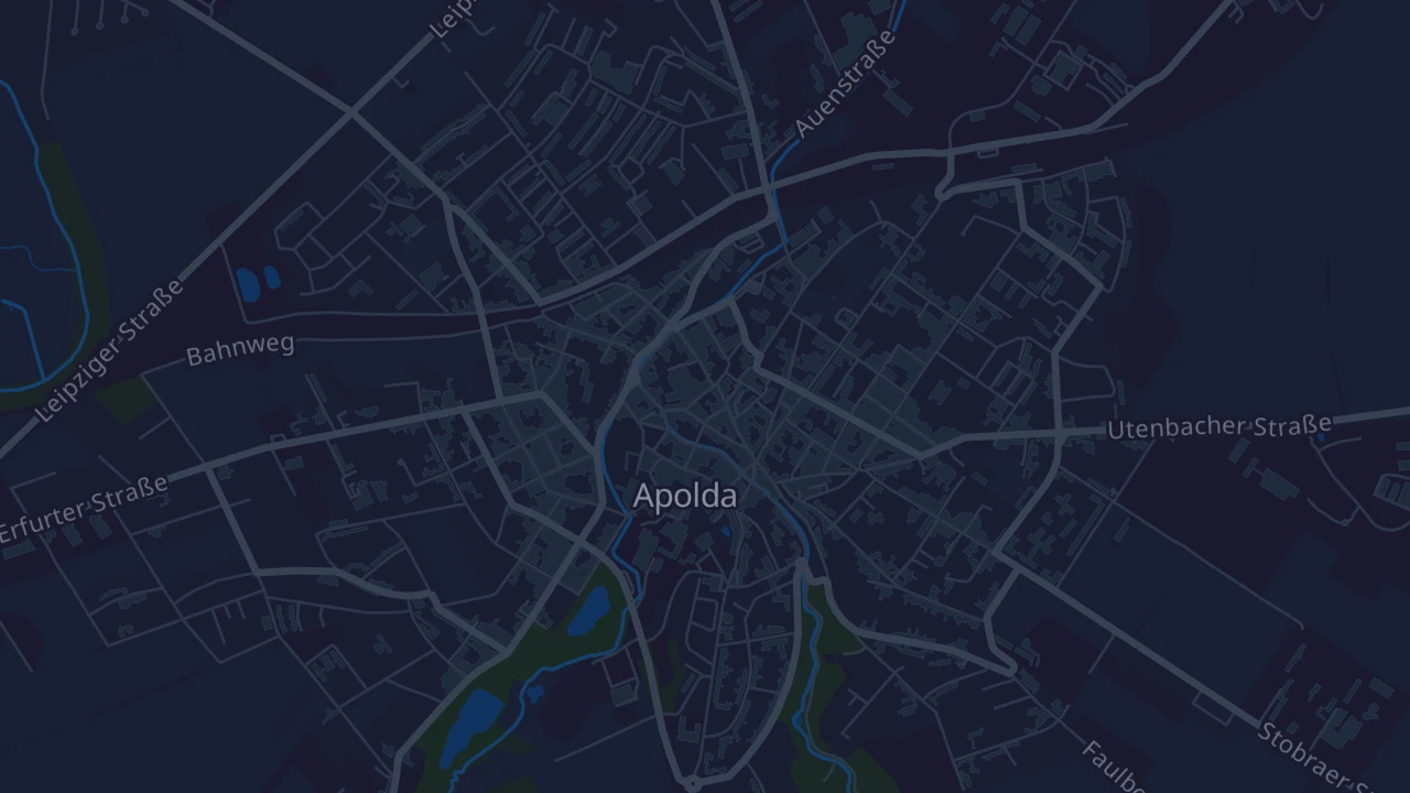 Karte von Apolda