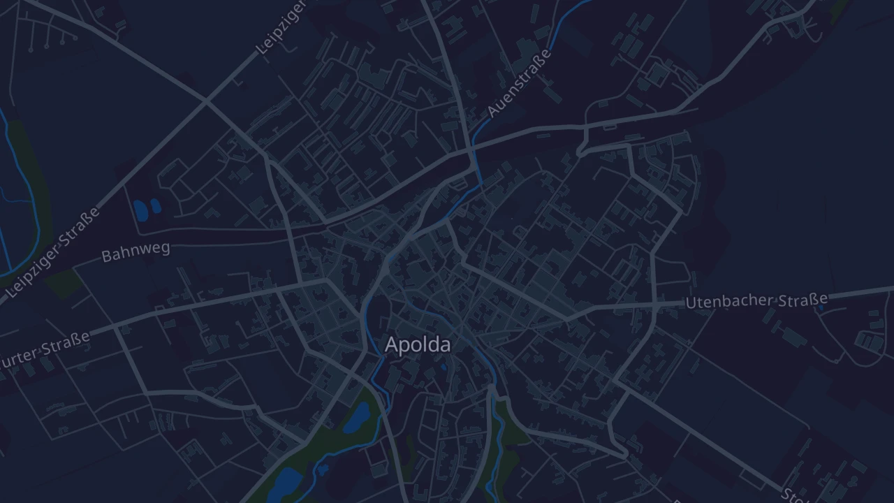 Karte von Apolda